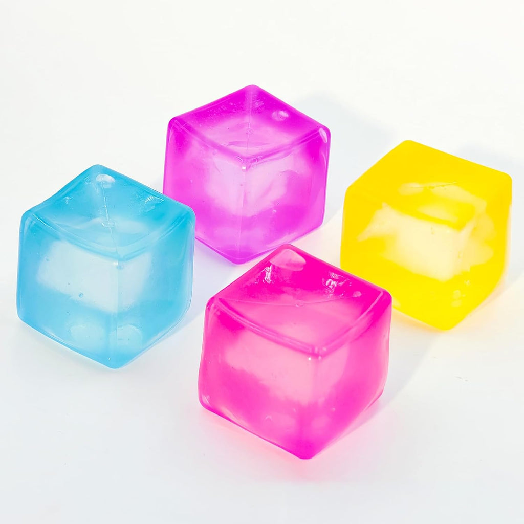 Doh Nice Cube for Kids Adults, Fidget Toys Slow Rising Fidget Cube Sensory for Anxiety Stress Relief High Density, Squishies Ice Squeeze Ball, Fidgets for Classroom Prize Toys (3#c)