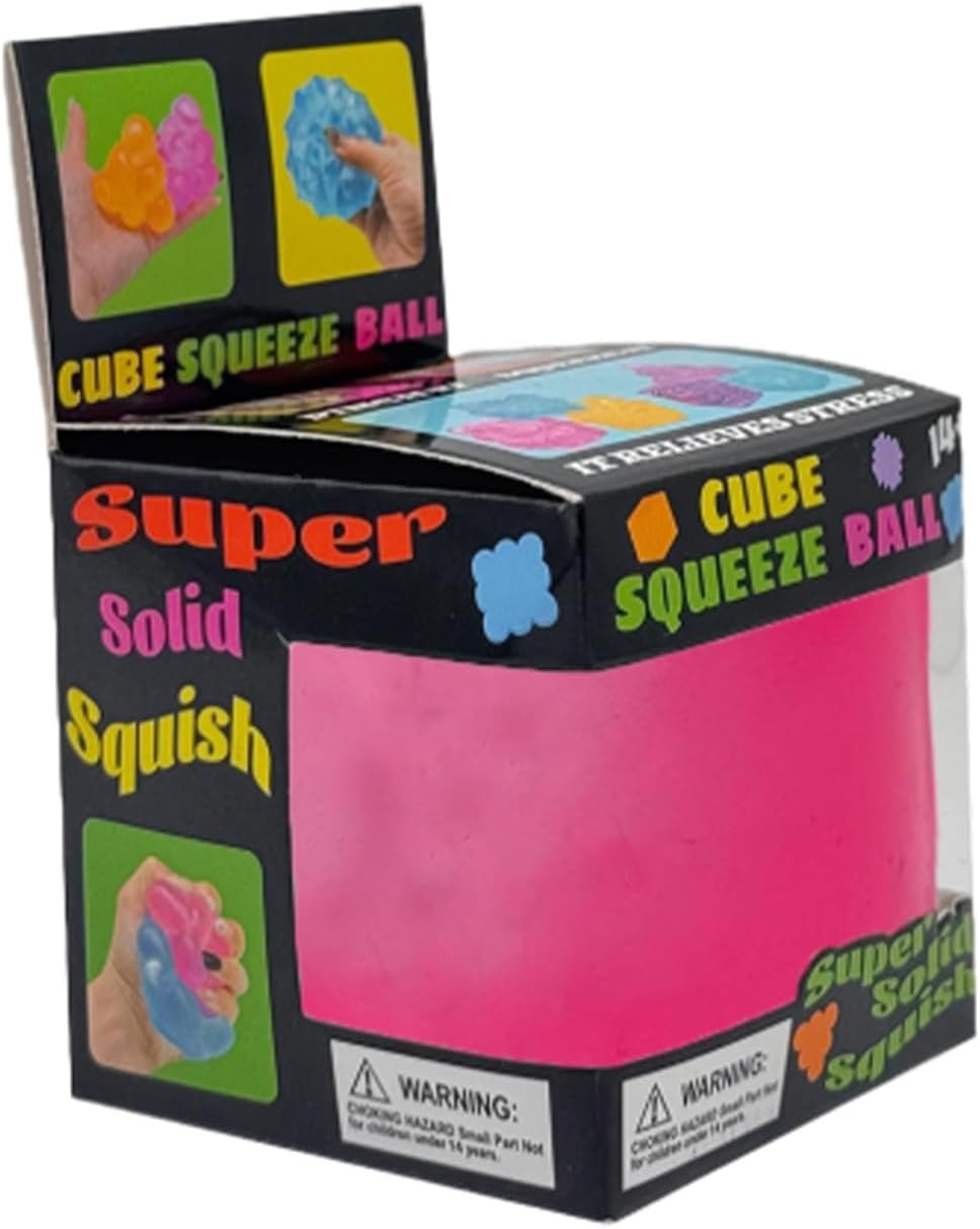 Doh Nice Cube for Kids Adults, Fidget Toys Slow Rising Fidget Cube Sensory for Anxiety Stress Relief High Density, Squishies Ice Squeeze Ball, Fidgets for Classroom Prize Toys (3#c)