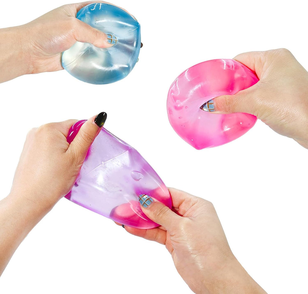 Doh Nice Cube for Kids Adults, Fidget Toys Slow Rising Fidget Cube Sensory for Anxiety Stress Relief High Density, Squishies Ice Squeeze Ball, Fidgets for Classroom Prize Toys (3#c)