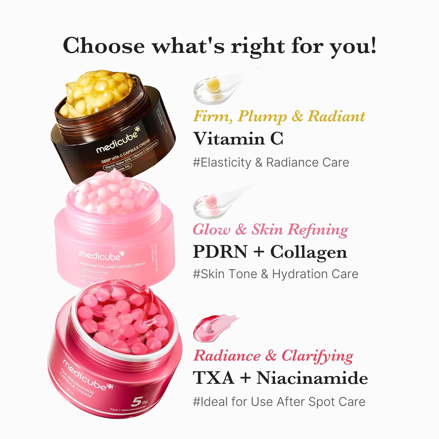 medicube Overnight Renewal Salmon PDRN Duo: Salmon DNA PDRN Pink Peptide Serum and Salmon DNA PDRN Pink Collagen Capsule Cream, Gifts for Women, Skin Care Set